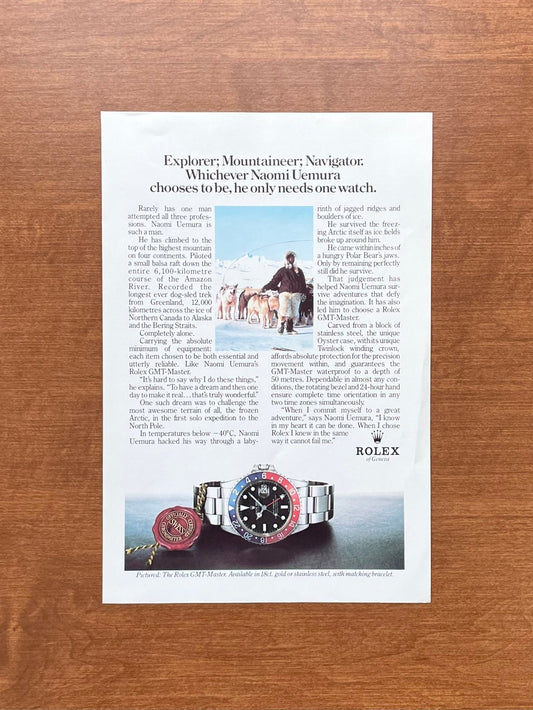 1982 Rolex GMT Master Ref. 1675 "only needs one watch" Advertisement