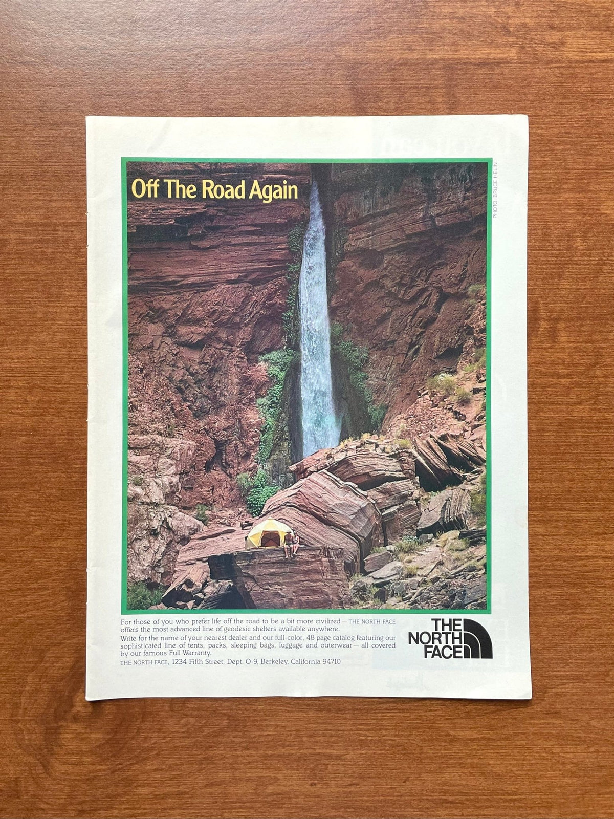 1982 The North Face "Off The Road Again" Advertisement