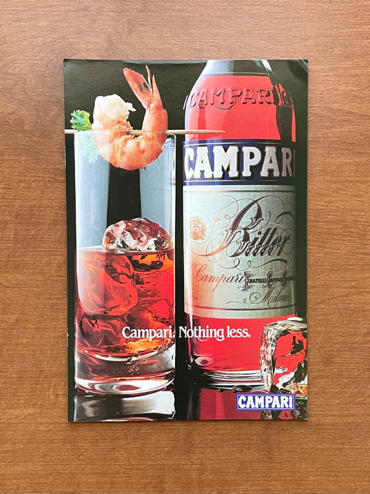 1983 Campari "Nothing less" w/ shrimp Advertisement