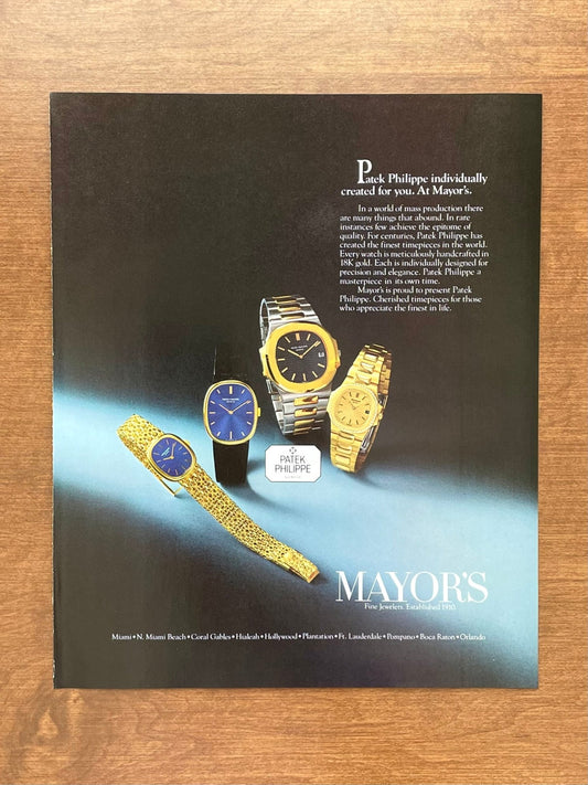 1983 Patek Philippe Nautilus and Ellipse at Mayor's Advertisement