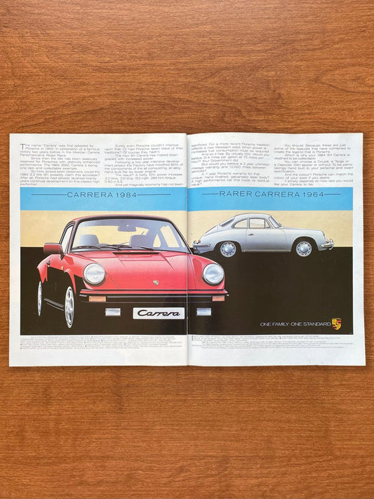 1984 Porsche Carrera 911 and vintage 356 "Rarer" Advertisement