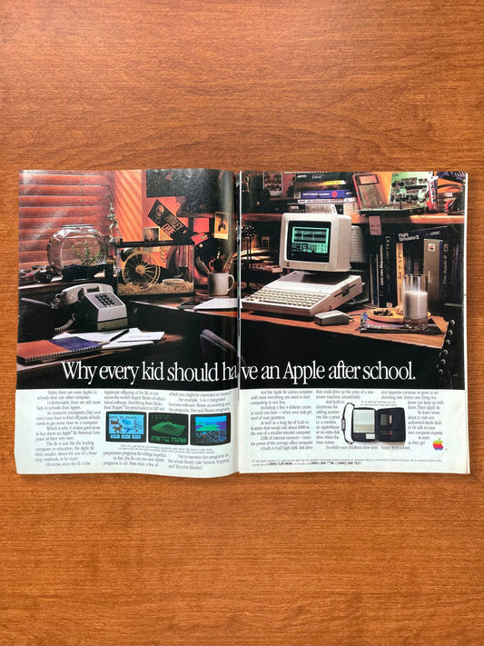 1985 Apple Computer "every kid should have an Apple after school" Advertisement