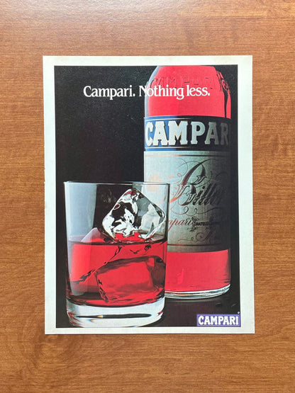 1985 Campari "Nothing less" Advertisement