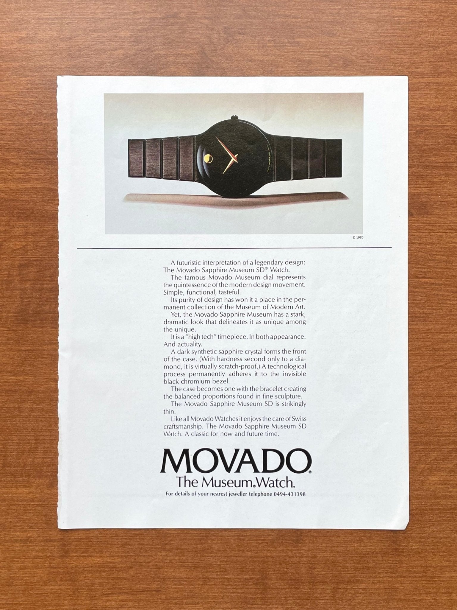 Vintage 1986 Movado Museum Watch Vintage Movado 1986c Annual Triple Calendar Moonphase] such  main image 2