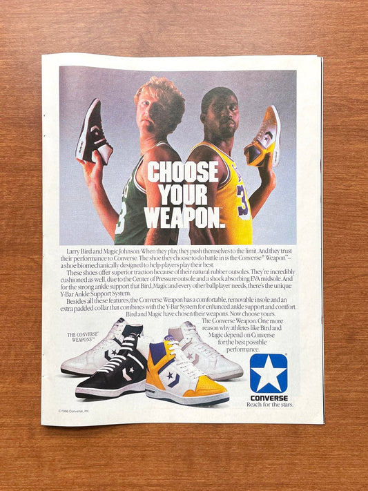 1986 Converse Weapon feat. Larry Bird and Magic Johnson Advertisement