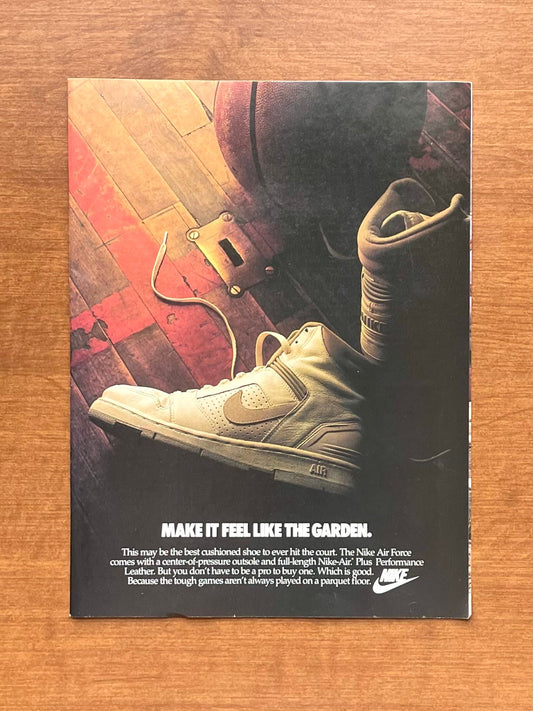 1986 Nike Air Force "Feel like the garden" Advertisement