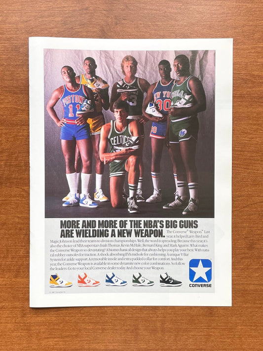 1987 Converse Weapon Sneaker with NBA players "Big Guns" Advertisement