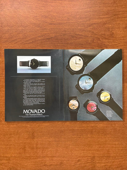 1987 Movado Sapphire Museum Watch w/ Mother - of - pearl dials Advertisement