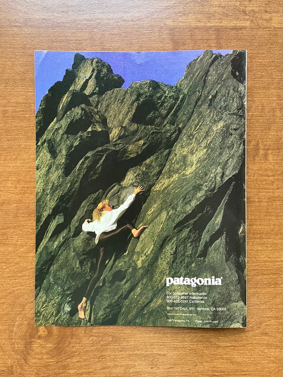 1987 Patagonia Climber Advertisement