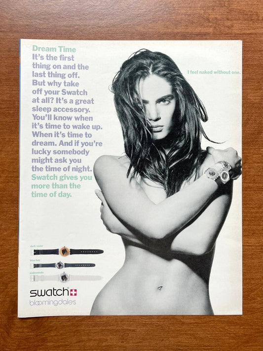 1988 Swatch "I feel naked without one" Advertisement