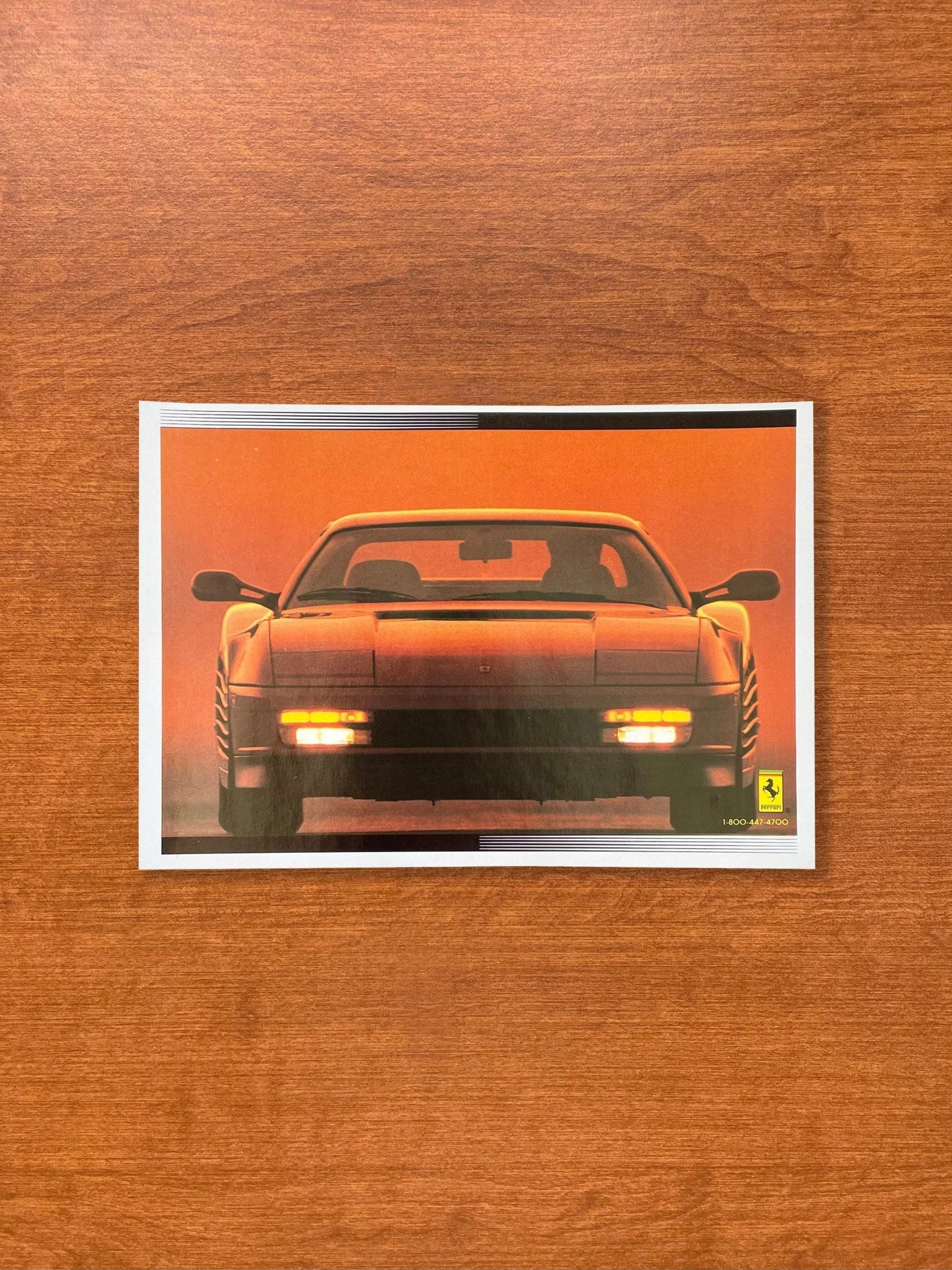 1989 Ferrari Testarossa Advertisement