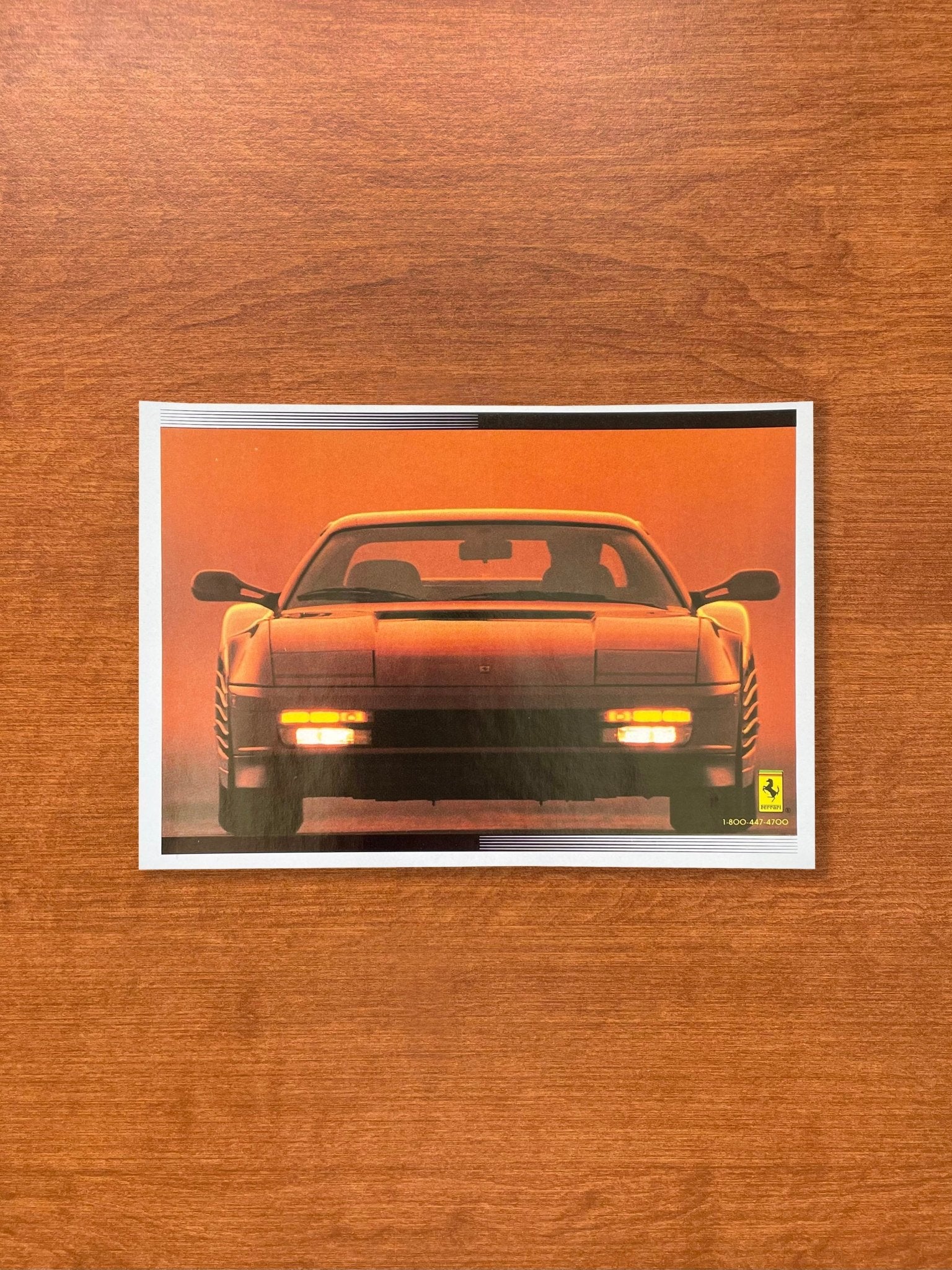 1989 Ferrari Testarossa Advertisement