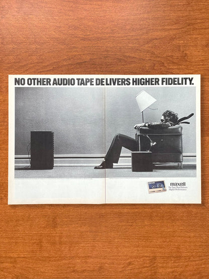1989 Maxell Tape "No Other Audio Tape... High Fidelity" Advertisement