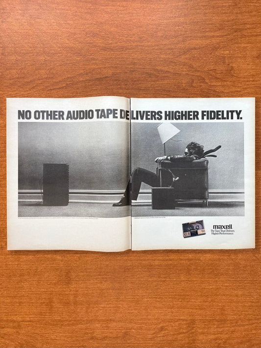 1989 Maxell Tape "No Other Audio Tape... High Fidelity" Advertisement