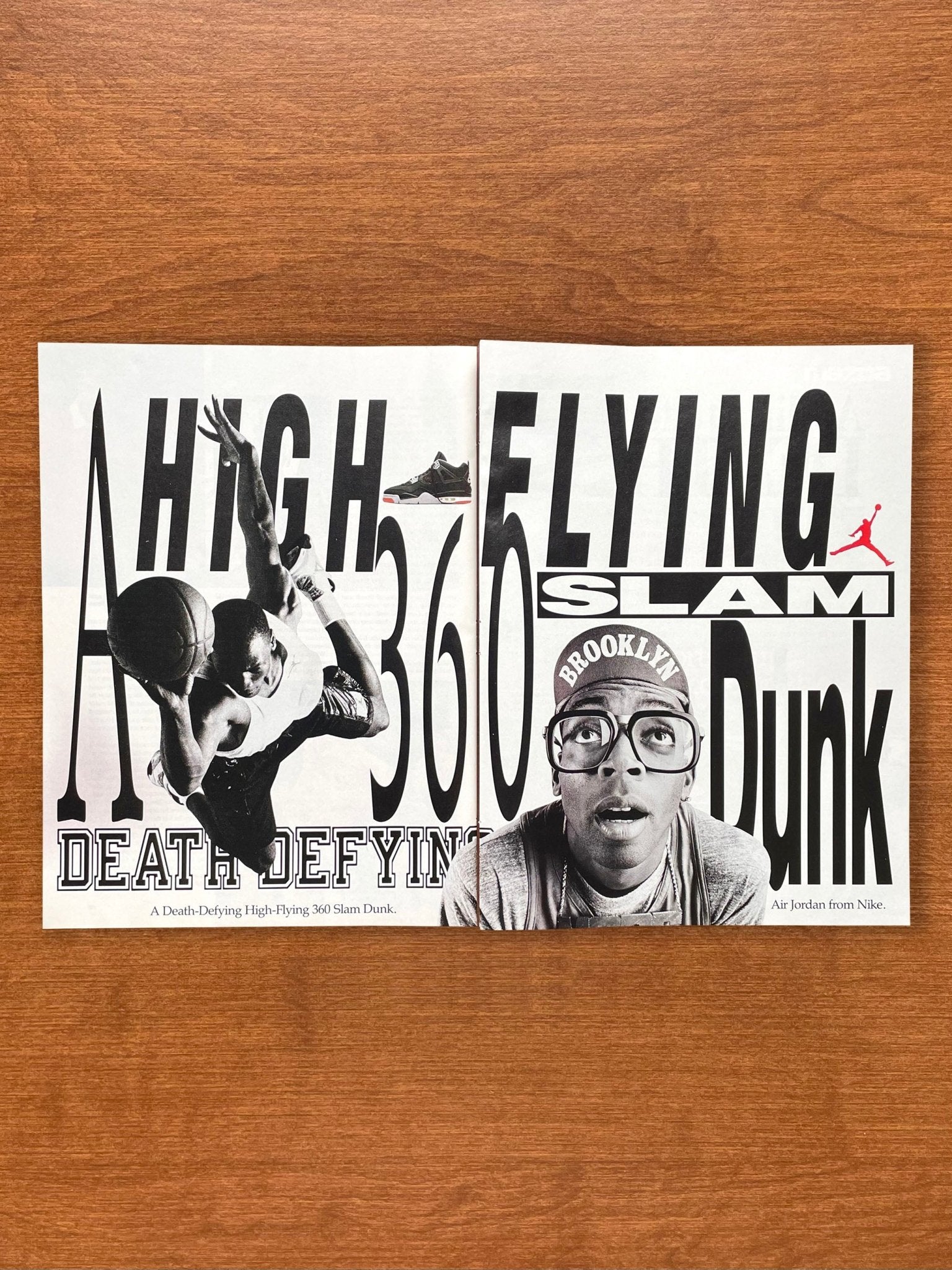 1989 Nike Air Jordan 4 feat. Michael Jordan and Spike Lee