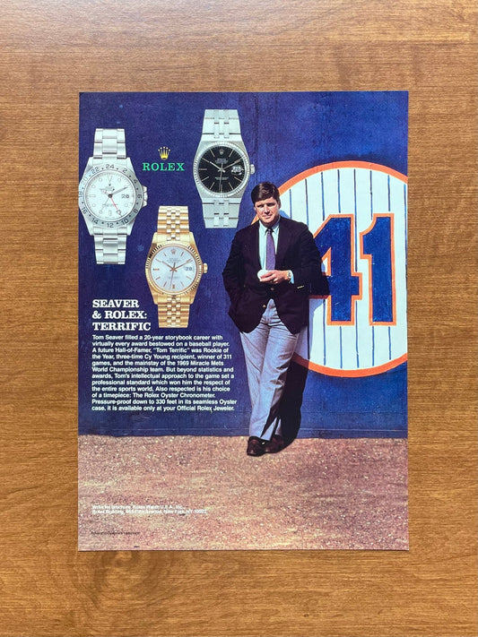 1989 Rolex Explorer II Ref. 16570 and Datejusts feat. Tom Seaver Advertisement