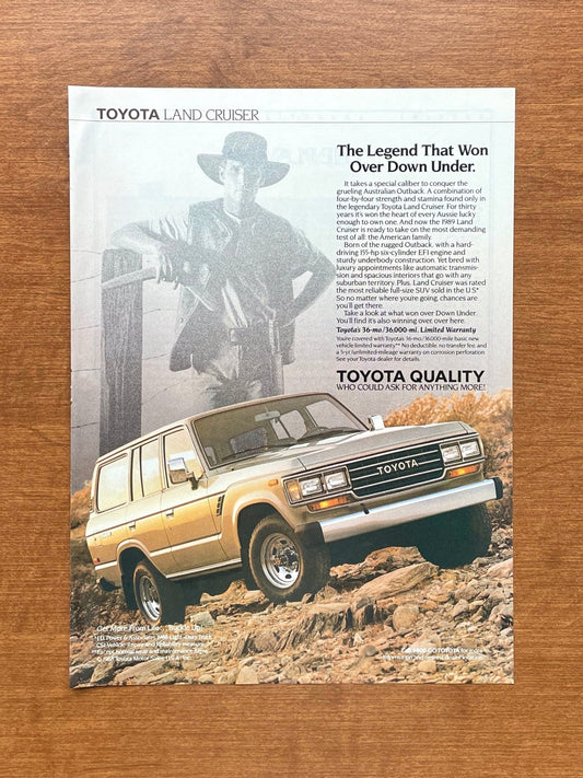 1989 Toyota Land Cruiser Advertisement