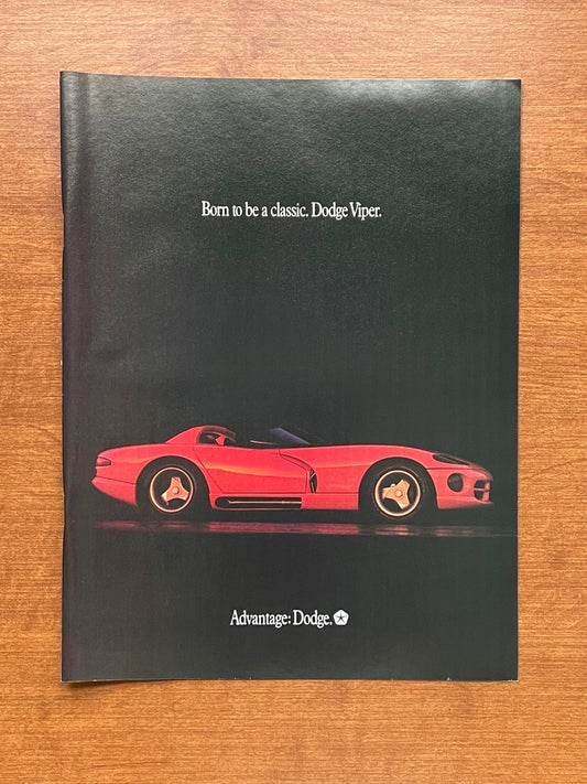 1990 Dodge Viper Advertisement
