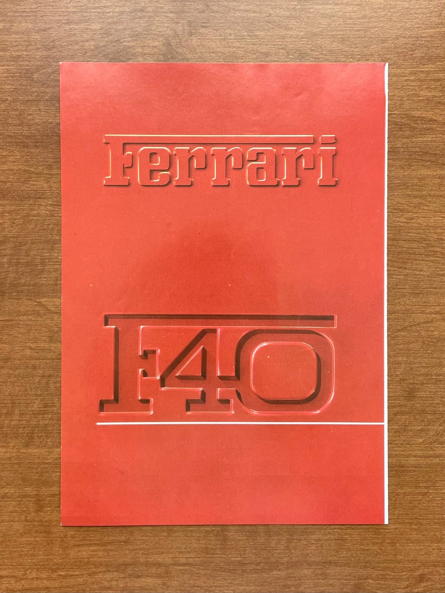 1990 Ferrari F40 Advertisement