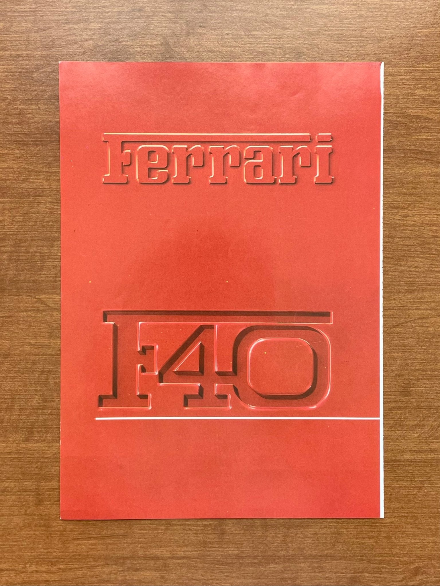 1990 Ferrari F40 Advertisement