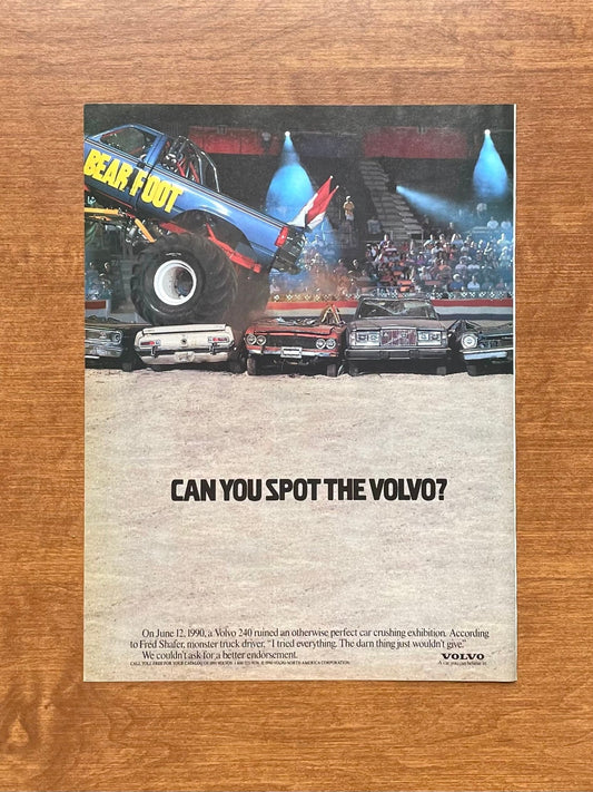 1990 Volvo 240 "Can you spot the Volvo?" Advertisement