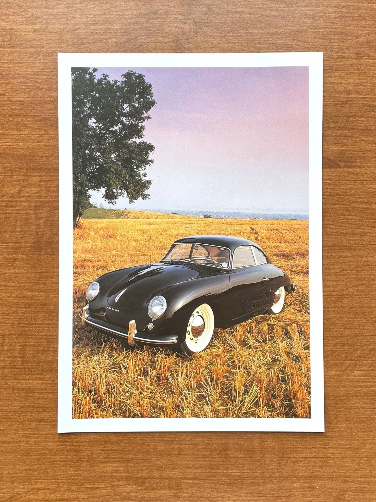 1991 Original page with Porsche 356 color image