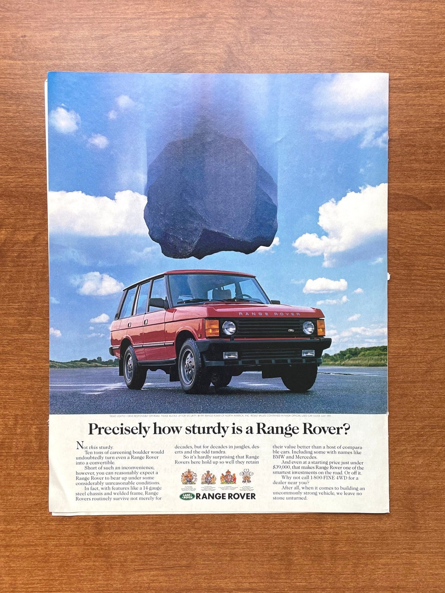 1991 Range Rover "Precisely how sturdy..." Advertisement