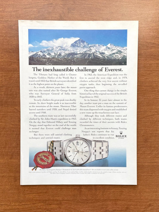 1992 Rolex Oysterquartz Datejust Ref. 17000 Advertisement