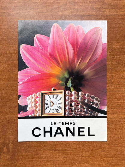 1993 Chanel Mademoiselle Watch w/ Pearl bracelet Advertisement