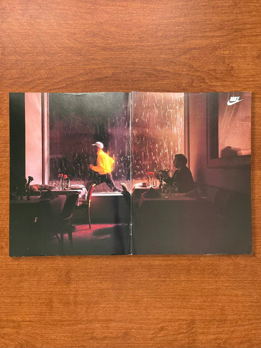 1993 Nike "running past restaurant in rain" Advertisement