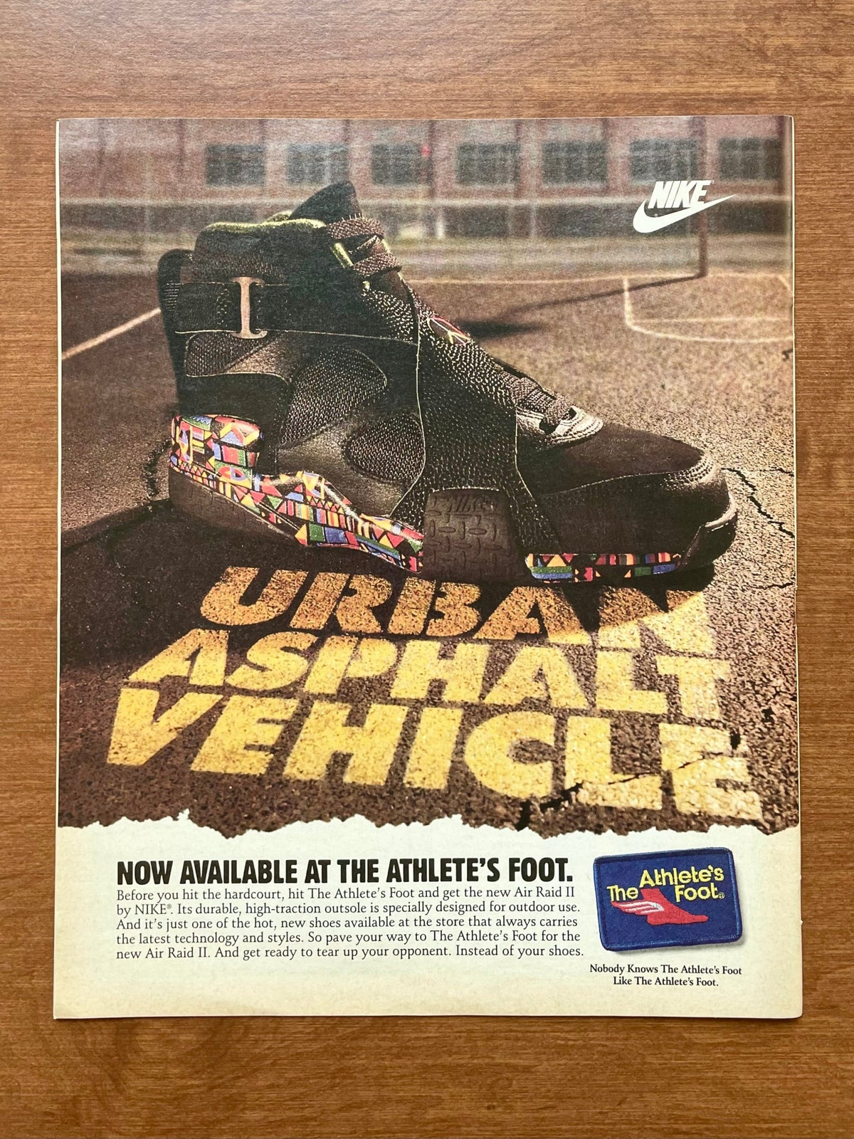 1993 Nike The Athlete's Foot "Urban Asphalt Vehicle" Advertisement