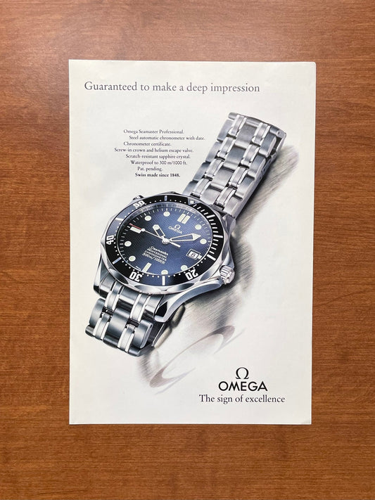 1993 Omega Seamaster Professional 300m Ref. 2531.80 "deep impression" Advertisement