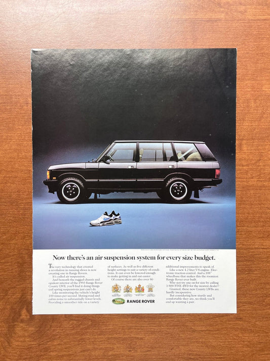 1993 Range Rover Country w/ Nike Air Max Advertisement