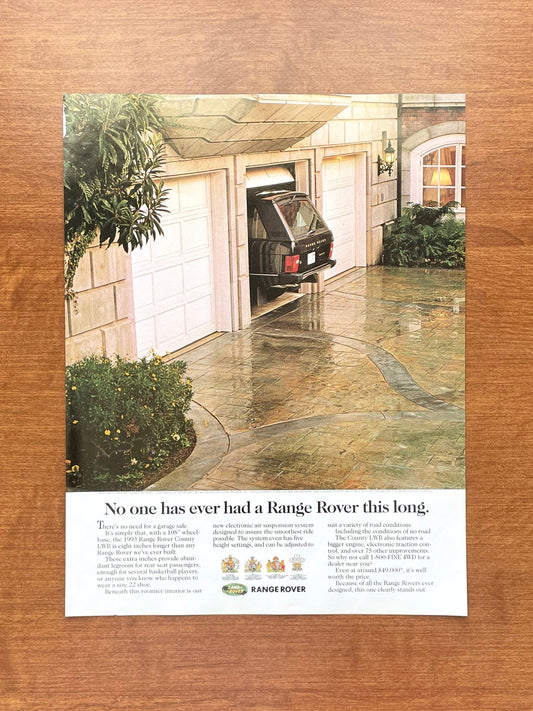 1993 Range Rover County LWB "this long" Advertisement