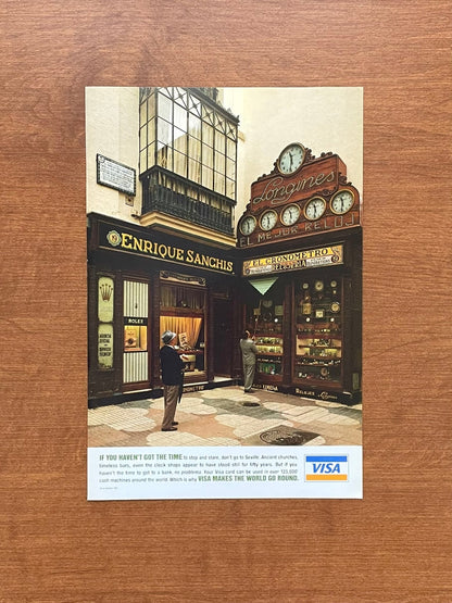 1993 VISA "watch and clock shops" Advertisement