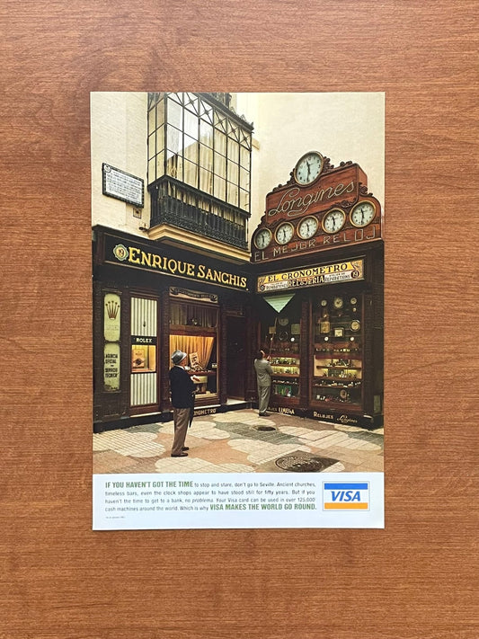 1993 VISA "watch and clock shops" Advertisement