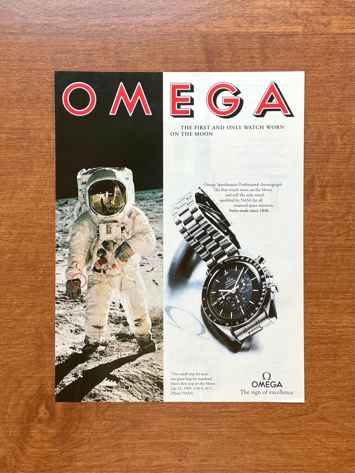 1994 Omega Speedmaster "First and only watch..." Advertisement