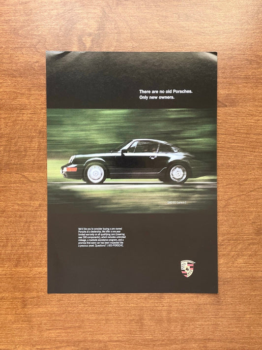 1994 Porsche 911 Carrera 2 "Only new owners" Advertisement