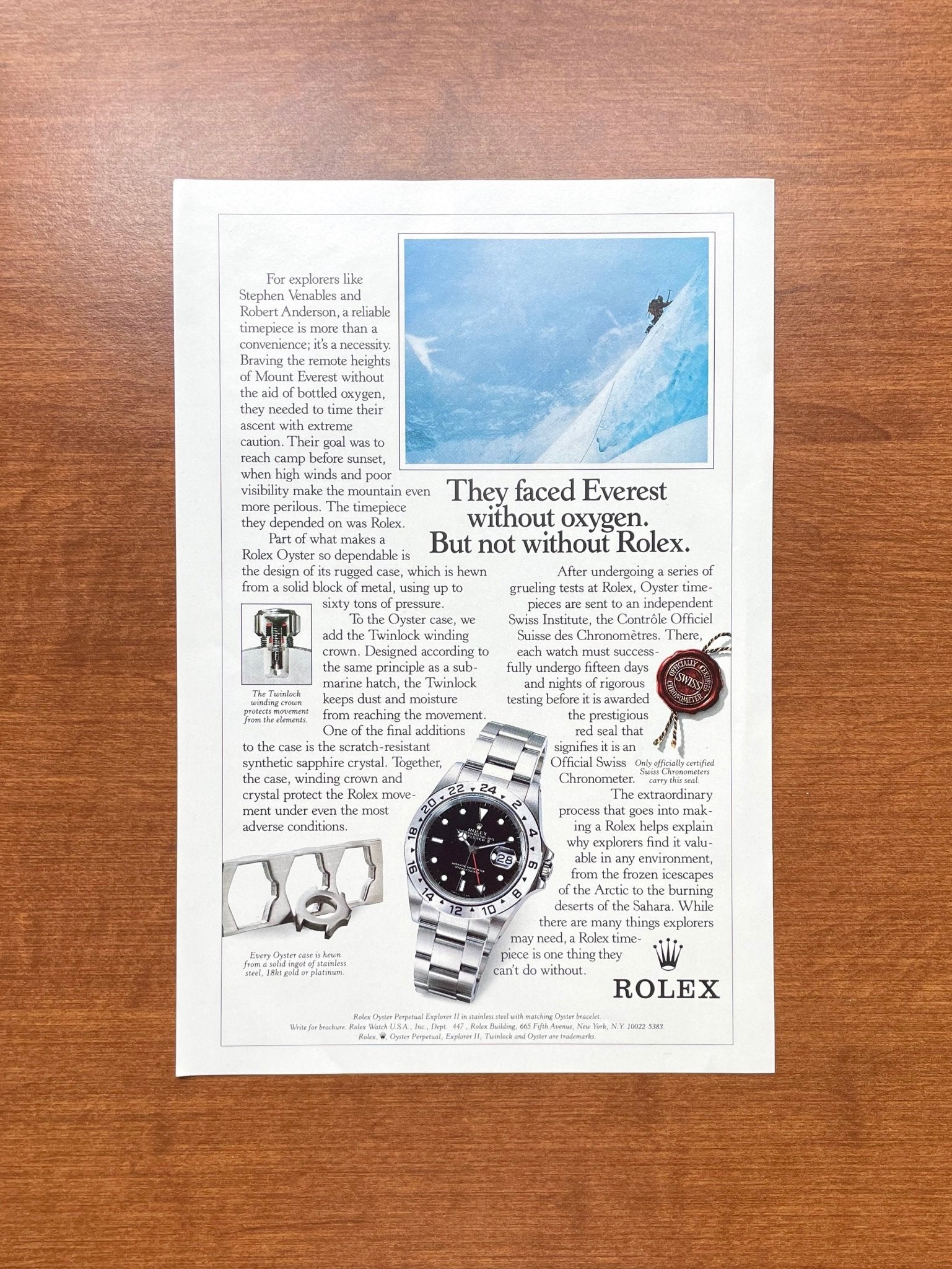 1994 Rolex Explorer II Ref. 16570 