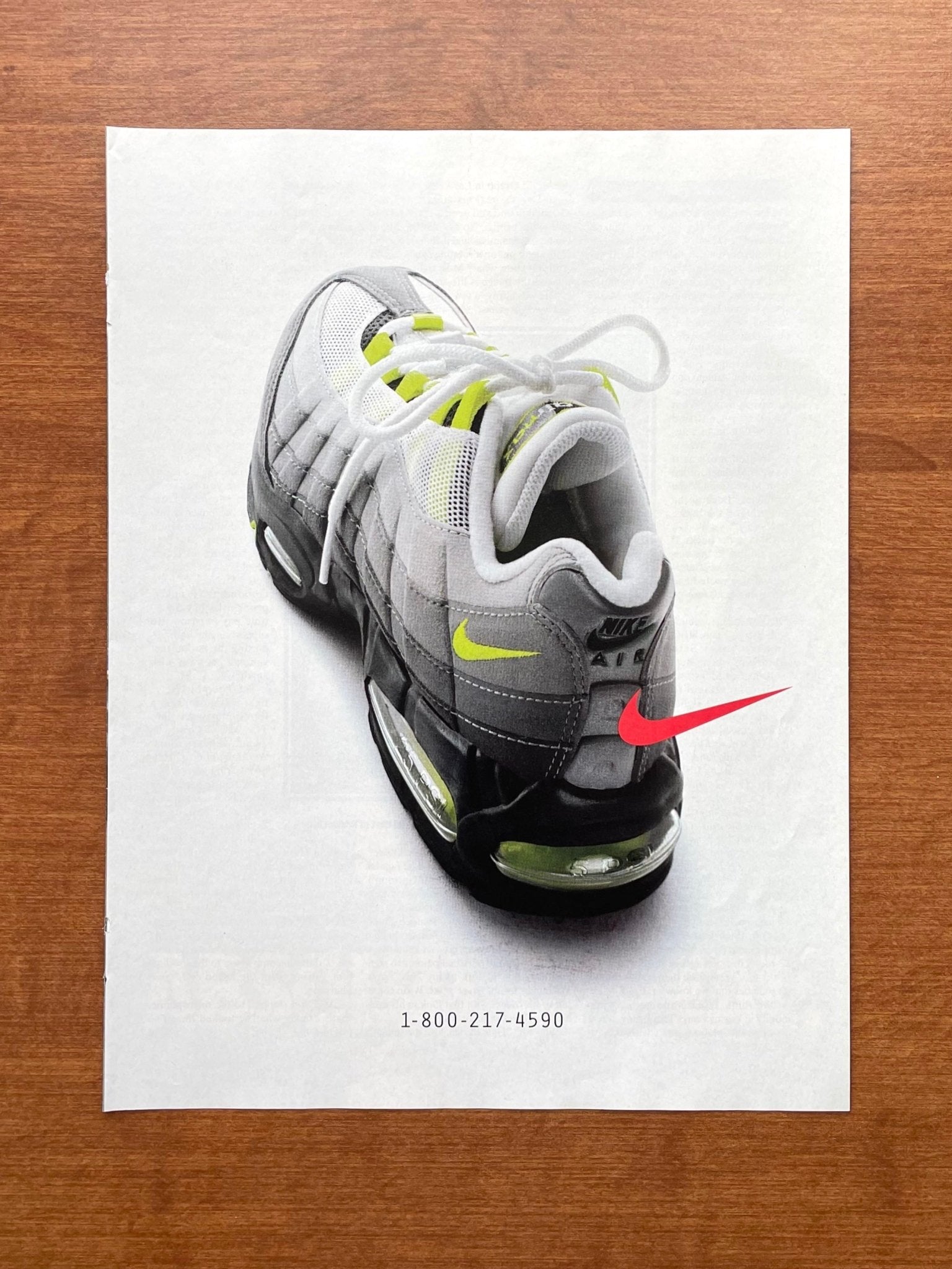 1995 Nike Air Max Advertisement Ad Patina