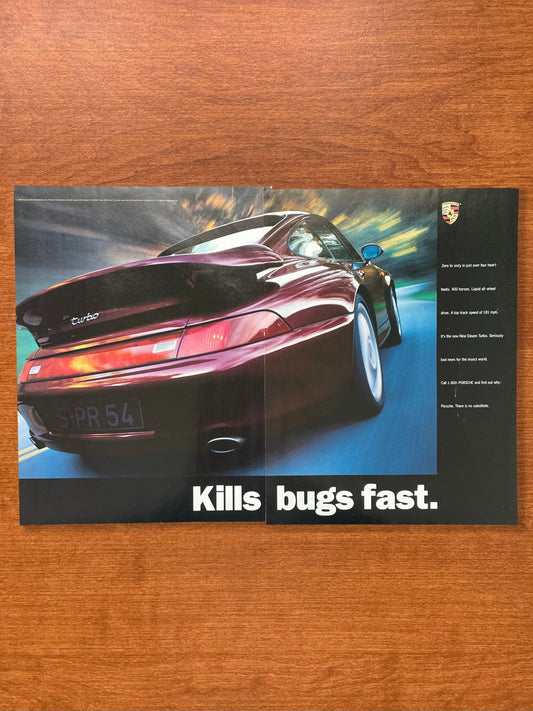 1995 Porsche 911 Turbo "Kills bugs fast." Advertisement