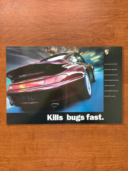 1995 Porsche 911 Turbo "Kills bugs fast." Advertisement