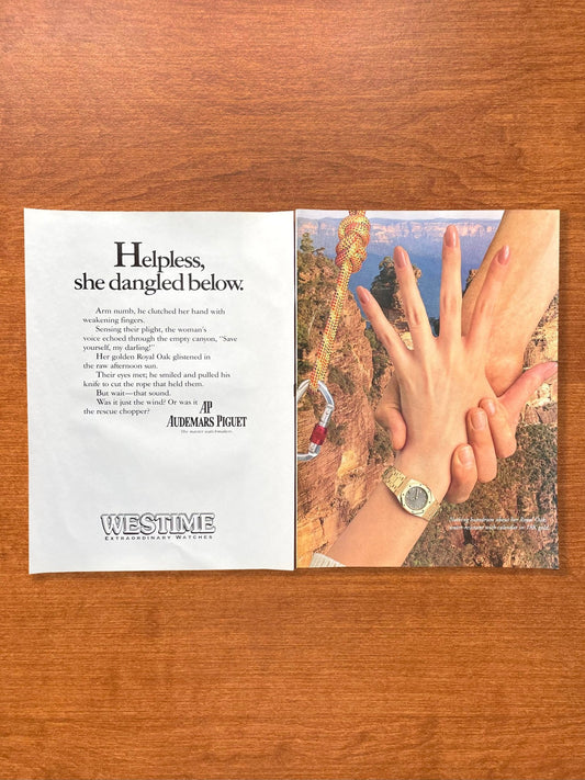 1996 Audemars Piguet 18K gold Royal Oak for her "she dangled below" Advertisement