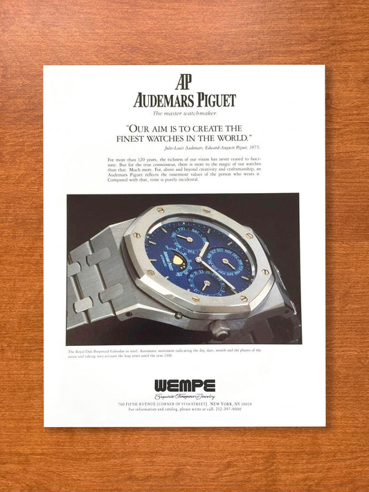 1996 Audemars Piguet Royal Oak Perpetual Calendar Advertisement