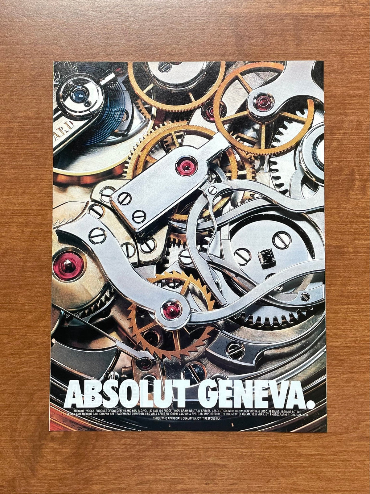 1997 Absolut Geneva Vodka Advertisement