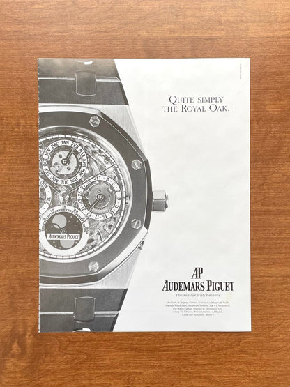 1997 Audemars Piguet Royal Oak Perpetual "Skeleton" Advertisement