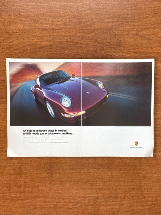 1997 Porsche 911 Carrera S "until it needs gas or a taco..." 2 - Page Advertisement