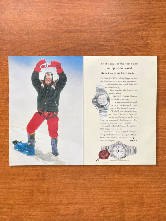1997 Rolex "Polar" Explorer II Ref. 16570 feat. Erling Kagge Advertisement