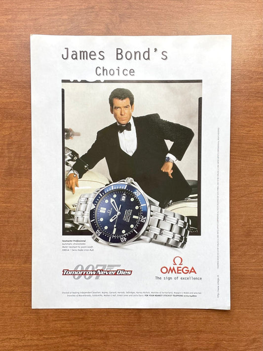 1998 Omega Seamaster "Tomorrow Never Dies" 007 Advertisement