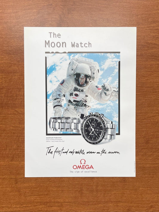 1998 Omega Speedmaster "The Moon Watch" Advertisement